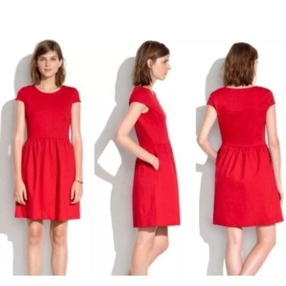 Madewell Screenplay Ponte Dress Burnt Orange Small - Picture 1 of 8
